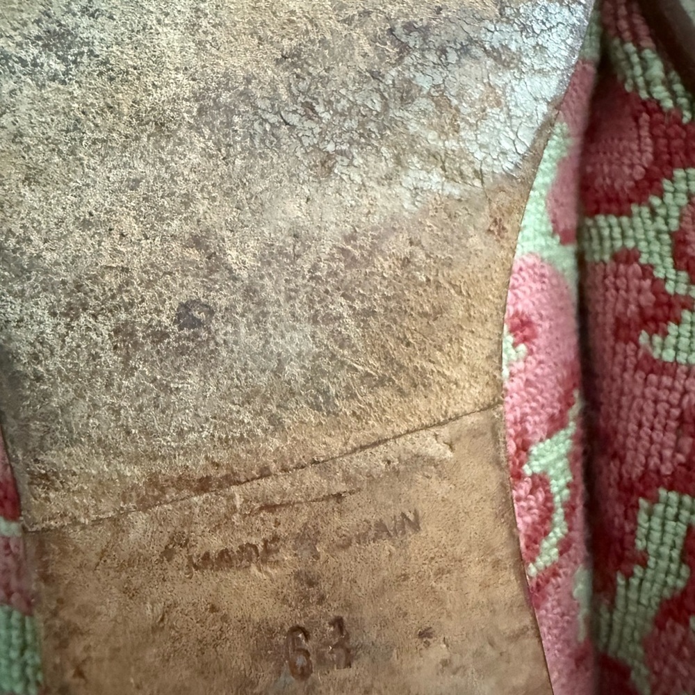 Stubbs and Wootton Needlepoint Leopard Pink Loafers - Picture 3 of 4